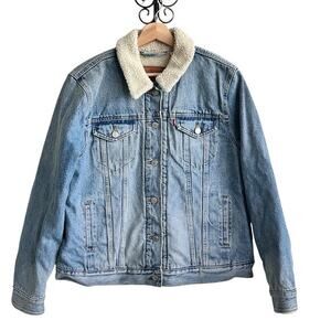 Levi's‎ jacket XL Sherpa Trucker denim Jackets